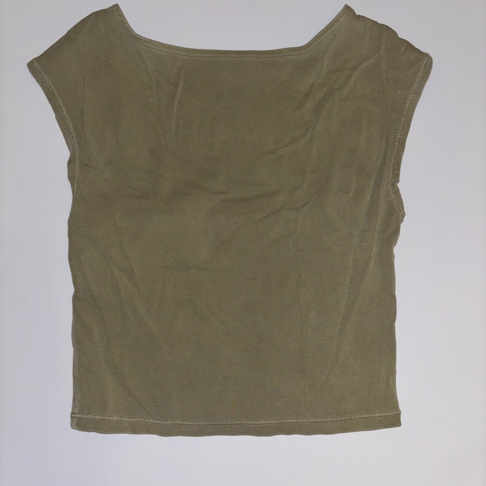Cotton On Green Muscle Crop Top